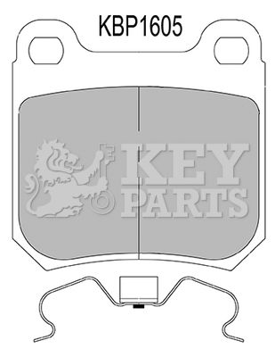 KBP1605 KEY PARTS Комплект тормозных колодок, дисковый тормоз