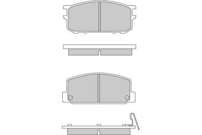 120167 E.T.F. Комплект тормозных колодок, дисковый тормоз