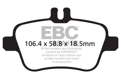 DPX2157 EBC Brakes Комплект тормозных колодок, дисковый тормоз