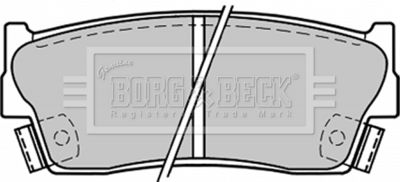 BBP1228 BORG & BECK Комплект тормозных колодок, дисковый тормоз