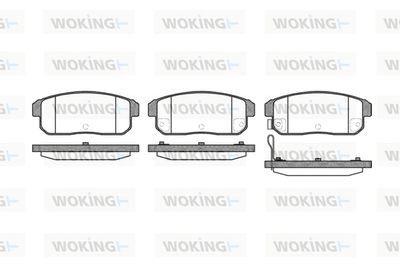 P983311 WOKING Комплект тормозных колодок, дисковый тормоз