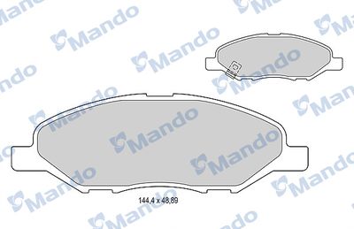 MBF016005 MANDO Комплект тормозных колодок, дисковый тормоз