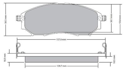 FBP1686 FREMAX Комплект тормозных колодок, дисковый тормоз