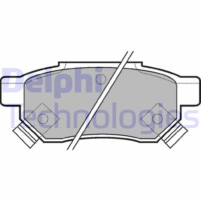 LP625 DELPHI Комплект тормозных колодок, дисковый тормоз