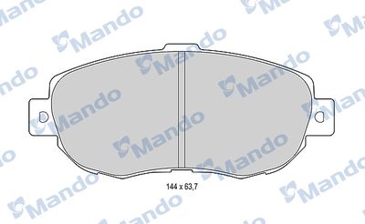 MBF015611 MANDO Комплект тормозных колодок, дисковый тормоз