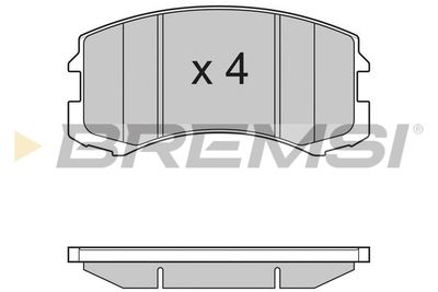 BP3192 BREMSI Комплект тормозных колодок, дисковый тормоз
