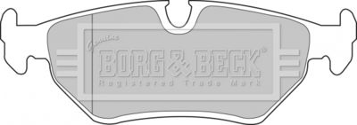 BBP1556 BORG & BECK Комплект тормозных колодок, дисковый тормоз