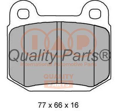 70412098 IAP QUALITY PARTS Комплект тормозных колодок, дисковый тормоз