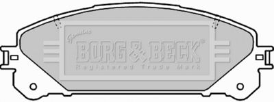 BBP2289 BORG & BECK Комплект тормозных колодок, дисковый тормоз