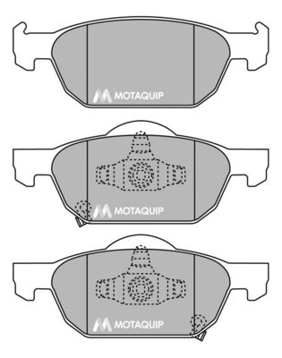 LVXL1443 MOTAQUIP Комплект тормозных колодок, дисковый тормоз