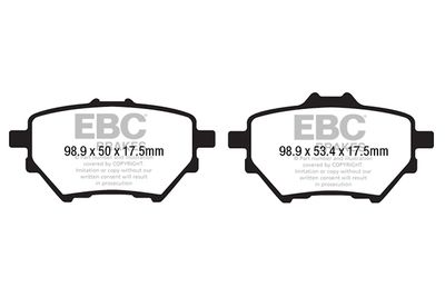 DPX2196 EBC Brakes Комплект тормозных колодок, дисковый тормоз