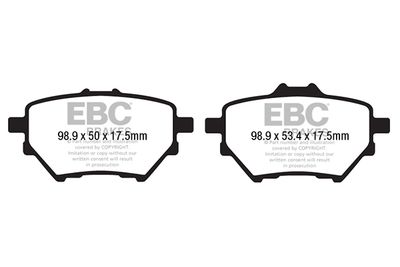 DP42196R EBC Brakes Комплект тормозных колодок, дисковый тормоз