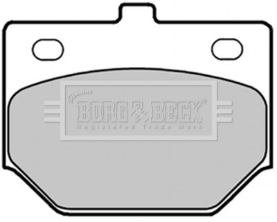 BBP1286 BORG & BECK Комплект тормозных колодок, дисковый тормоз