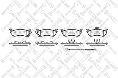 709011BSX STELLOX Комплект тормозных колодок, дисковый тормоз