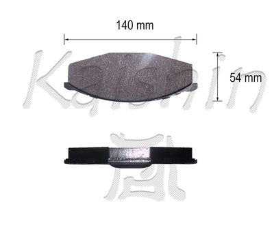 FK1026 KAISHIN Комплект тормозных колодок, дисковый тормоз