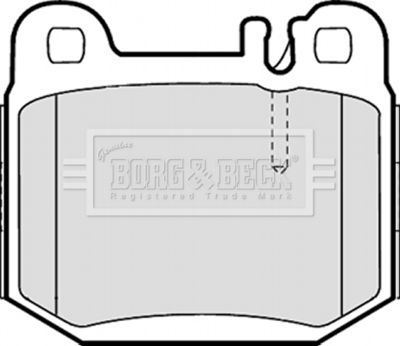 BBP1799 BORG & BECK Комплект тормозных колодок, дисковый тормоз