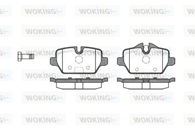 P1032300 WOKING Комплект тормозных колодок, дисковый тормоз