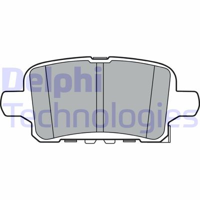 LP3372 DELPHI Комплект тормозных колодок, дисковый тормоз
