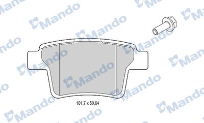 MBF015220 MANDO Комплект тормозных колодок, дисковый тормоз