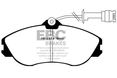 DP4711R EBC Brakes Комплект тормозных колодок, дисковый тормоз