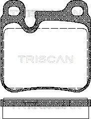 811029161 TRISCAN Комплект тормозных колодок, дисковый тормоз