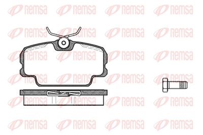 014500 REMSA Комплект тормозных колодок, дисковый тормоз
