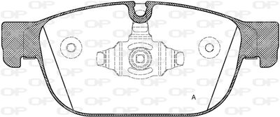 BPA169600 OPEN PARTS Комплект тормозных колодок, дисковый тормоз
