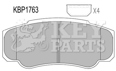 KBP1763 KEY PARTS Комплект тормозных колодок, дисковый тормоз