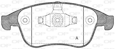 BPA138900 OPEN PARTS Комплект тормозных колодок, дисковый тормоз