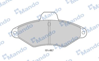 MBF015457 MANDO Комплект тормозных колодок, дисковый тормоз