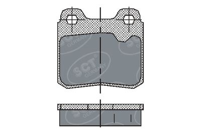 SP193PR SCT - MANNOL Комплект тормозных колодок, дисковый тормоз