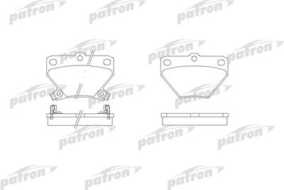 PBP1395 PATRON Комплект тормозных колодок, дисковый тормоз