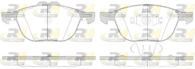2108250 ROADHOUSE Комплект тормозных колодок, дисковый тормоз