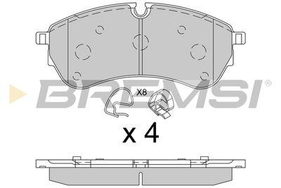 BP3846 BREMSI Комплект тормозных колодок, дисковый тормоз