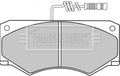 BBP1153 BORG & BECK Комплект тормозных колодок, дисковый тормоз