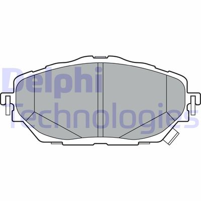 LP3378 DELPHI Комплект тормозных колодок, дисковый тормоз