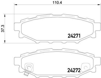 P78020 BREMBO Комплект тормозных колодок, дисковый тормоз