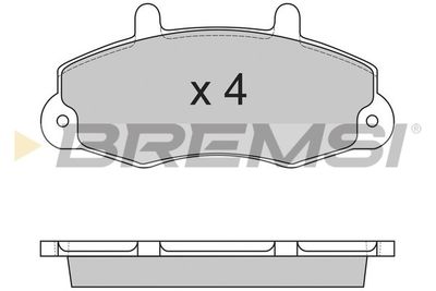 BP2525 BREMSI Комплект тормозных колодок, дисковый тормоз