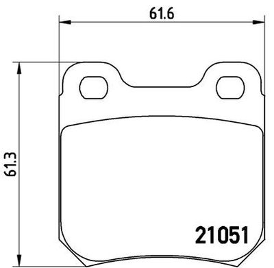 P59010 BREMBO Комплект тормозных колодок, дисковый тормоз