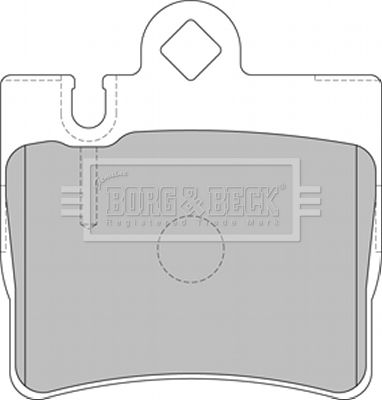 BBP1797 BORG & BECK Комплект тормозных колодок, дисковый тормоз