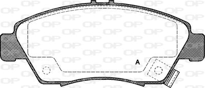 BPA041802 OPEN PARTS Комплект тормозных колодок, дисковый тормоз