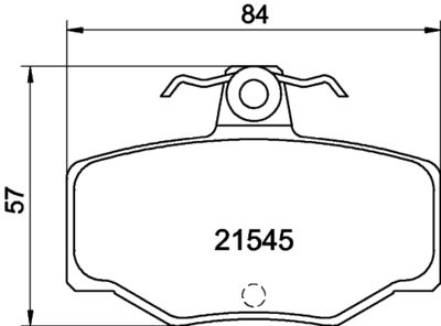 8DB355030141 HELLA Комплект тормозных колодок, дисковый тормоз