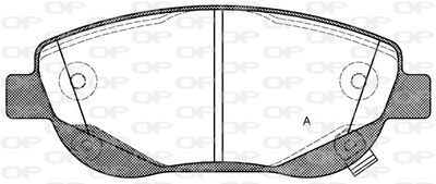 BPA144802 OPEN PARTS Комплект тормозных колодок, дисковый тормоз