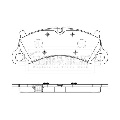 BBP2619 BORG & BECK Комплект тормозных колодок, дисковый тормоз