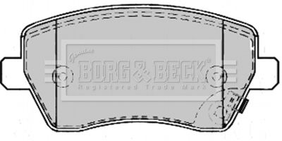 BBP2169 BORG & BECK Комплект тормозных колодок, дисковый тормоз