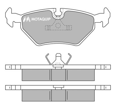 LVXL540 MOTAQUIP Комплект тормозных колодок, дисковый тормоз