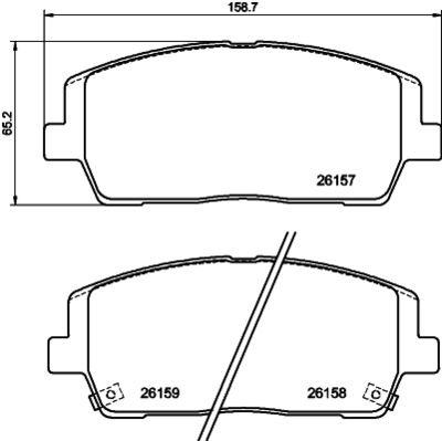 PCP1781 DON Комплект тормозных колодок, дисковый тормоз