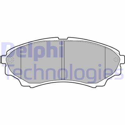 LP2036 DELPHI Комплект тормозных колодок, дисковый тормоз