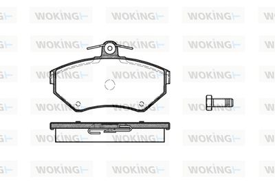 P731310 WOKING Комплект тормозных колодок, дисковый тормоз