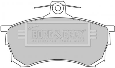 BBP1463 BORG & BECK Комплект тормозных колодок, дисковый тормоз